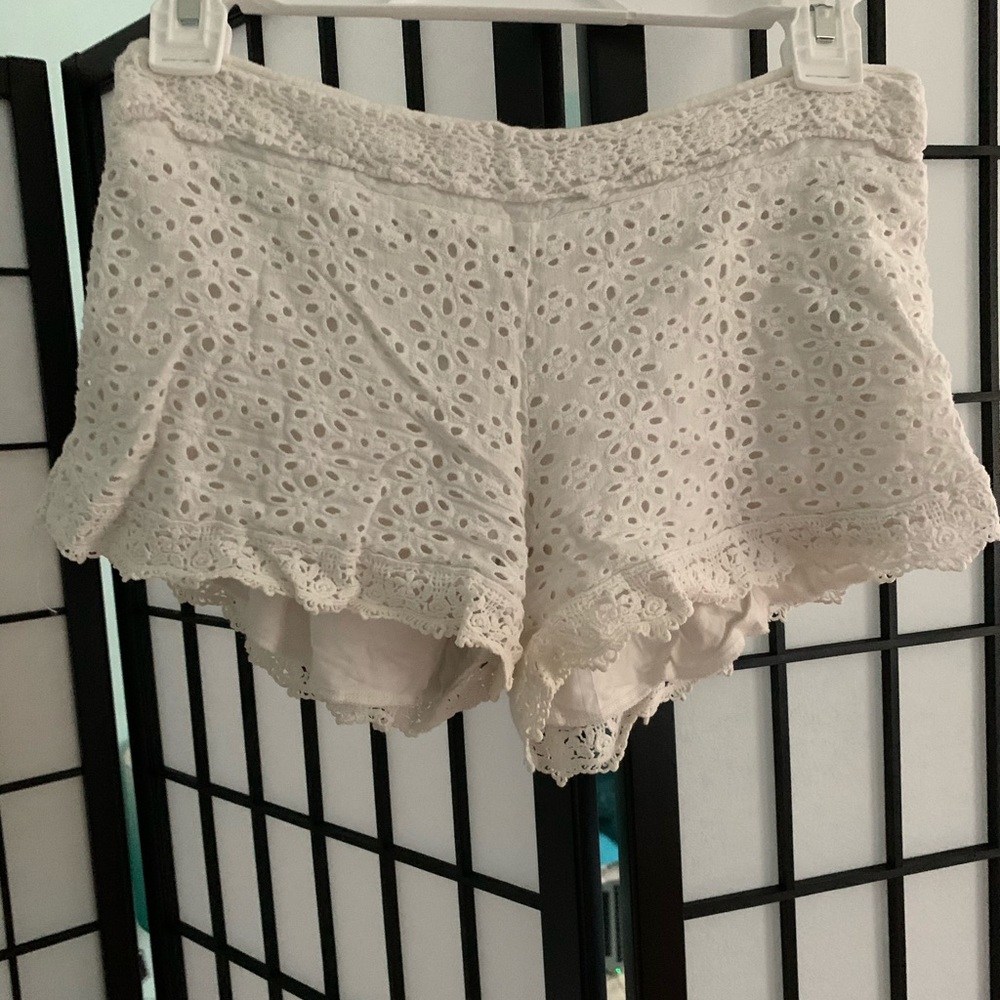 Super cute white eyelet shorts